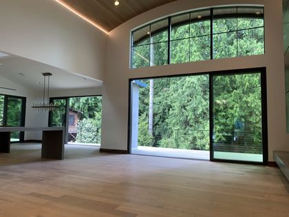 Big doors and windows in residential house