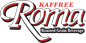 logo for a restaurant called ronja 
