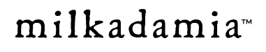 logo for milkadamia 