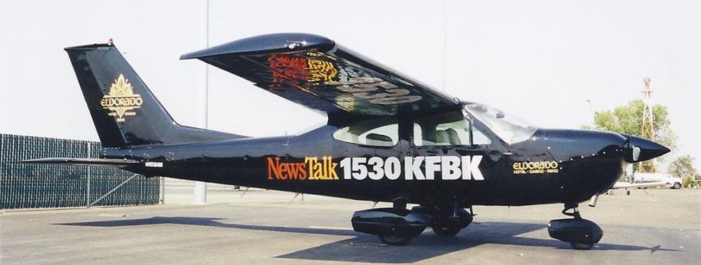 Black airplane with