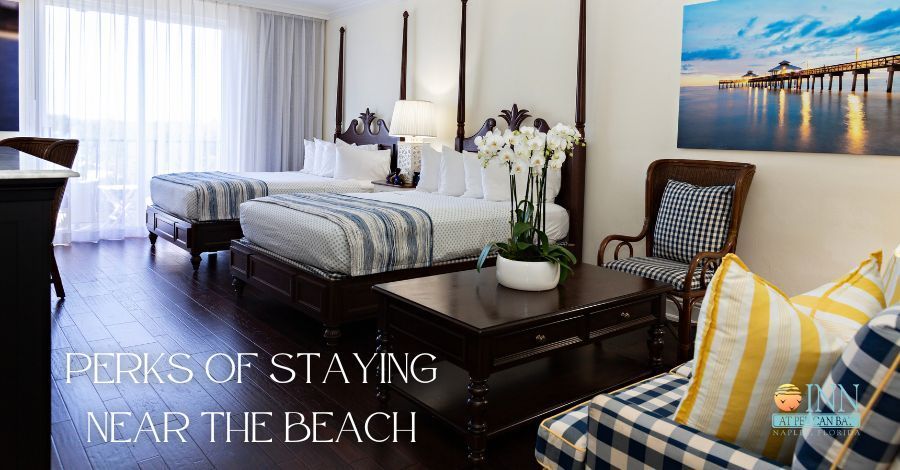 A room at the Inn at Pelican Bay, a hotel near the beach in Naples, Florida. 