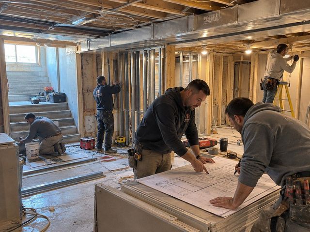 Plan review on site