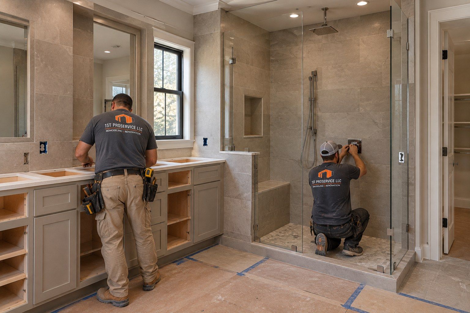 Tile & fixture work