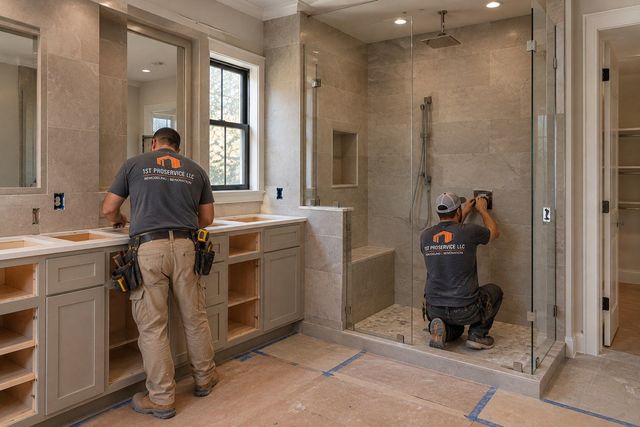 Tile & fixture work