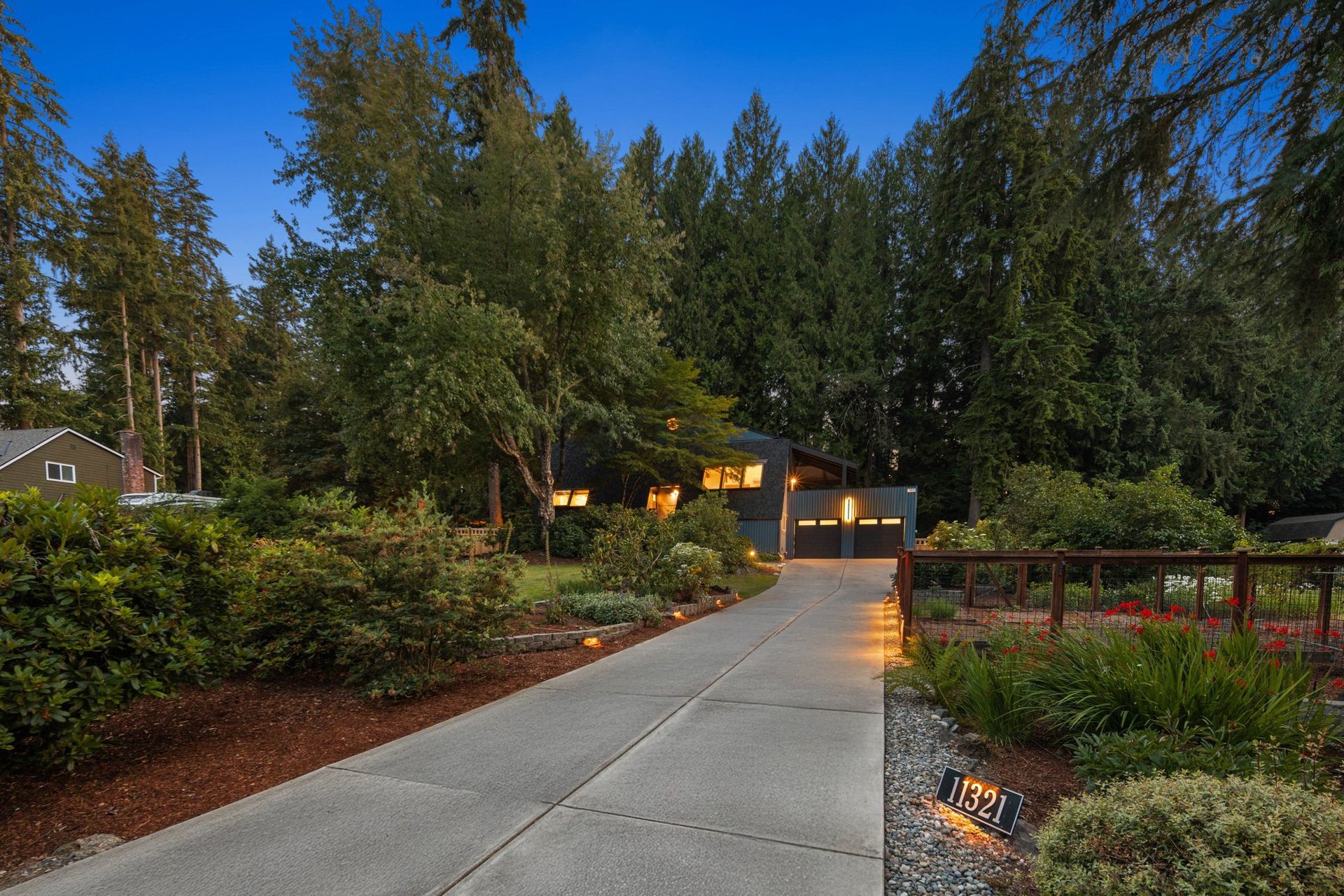 Arrival & Driveway after full home remodeling