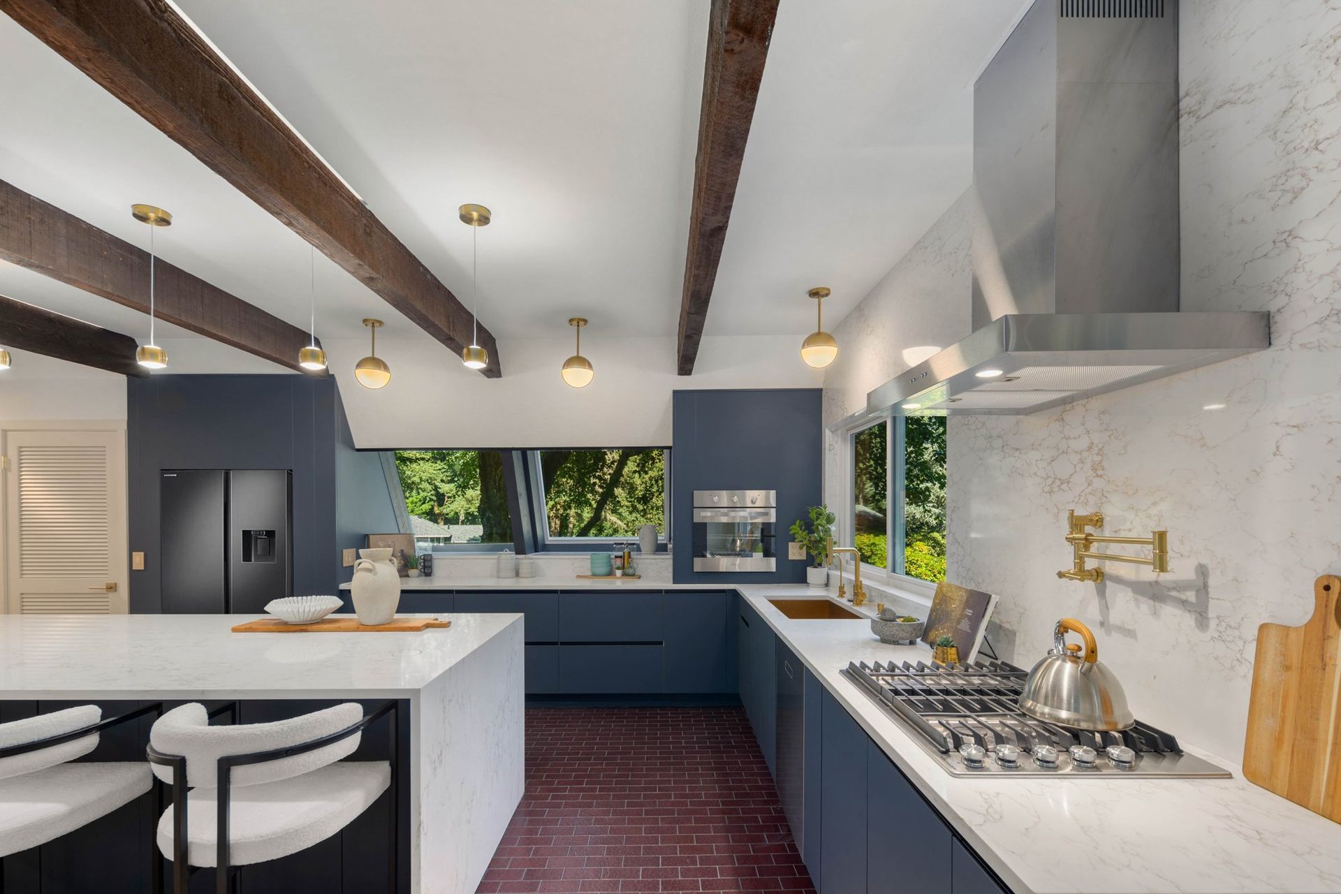 Kitchen Finishes after full home remodeling
