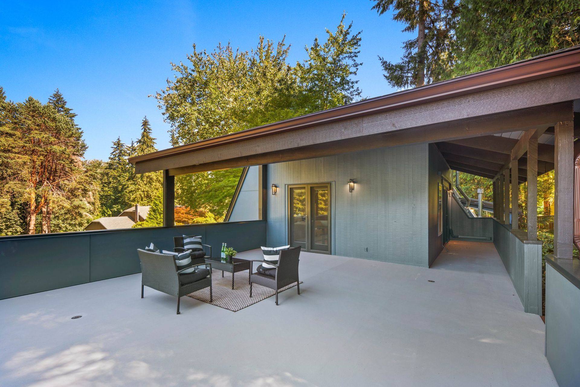 Outdoor Terrace after full home remodeling