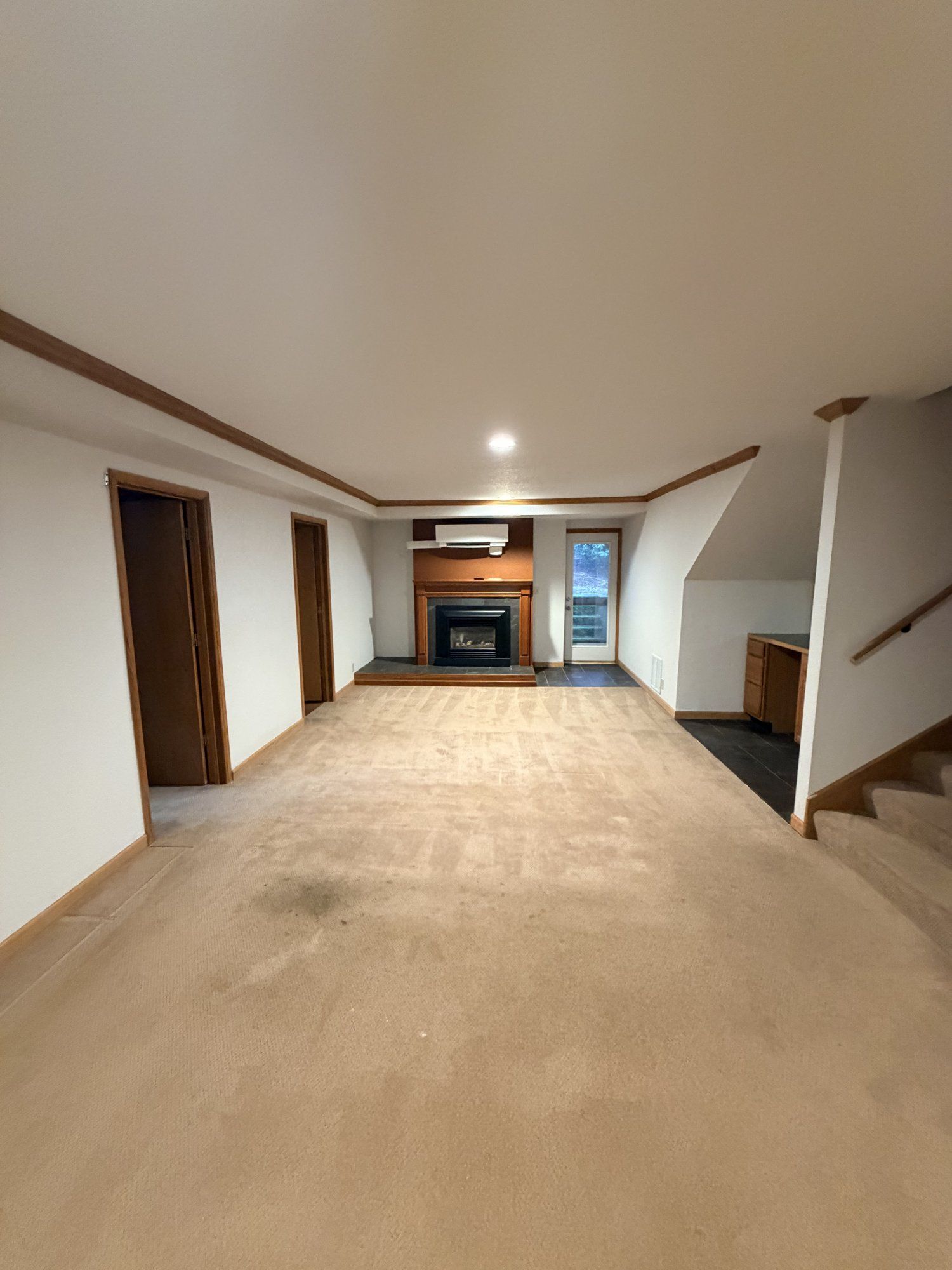 Lower Level before remodeling