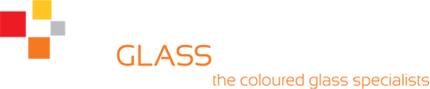 Logo with colorful square graphic and the word 
