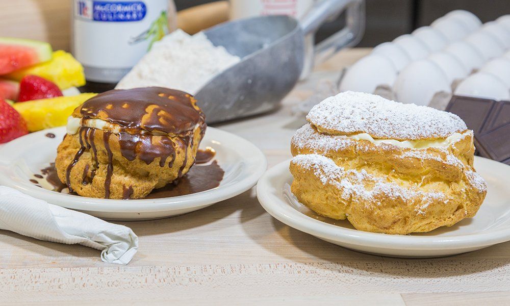 Savoy Breakfast Eclair and Cream Puff