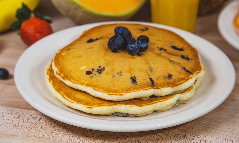 Savoy Breakfast Blueberry Hotcakes