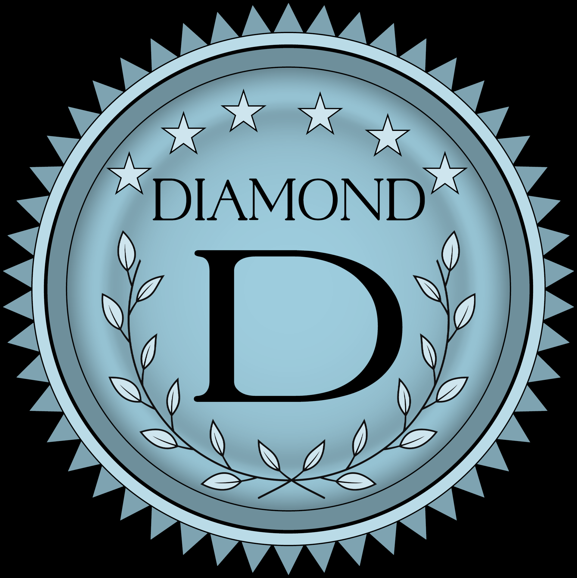 Light blue seal with 