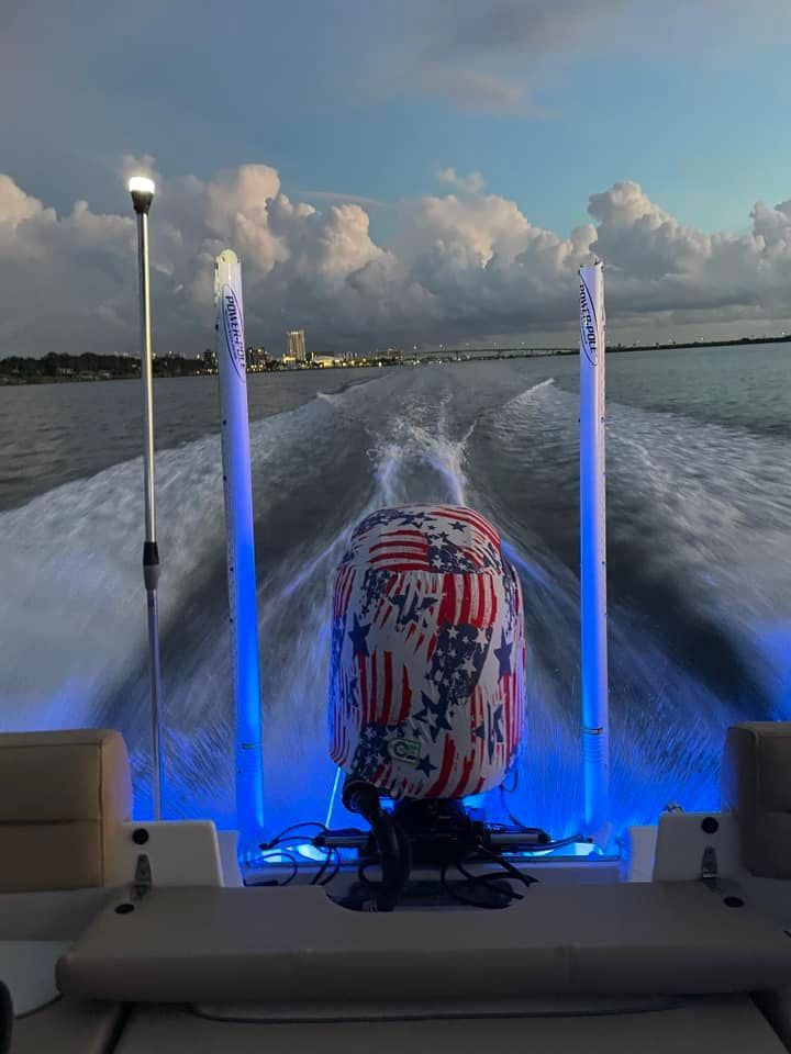 Boat at sunset Ocean City