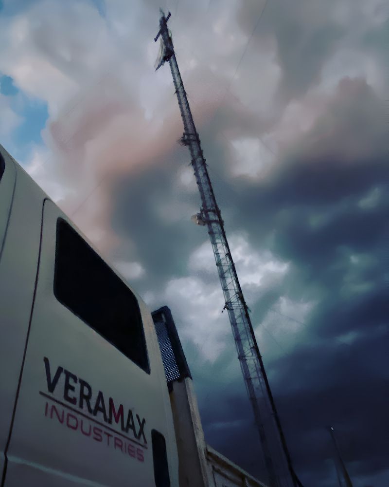 A Veramax Industries Truck is Parked in Front of a Cloudy Sky — Veramax Industries in Park Avenue, QLD