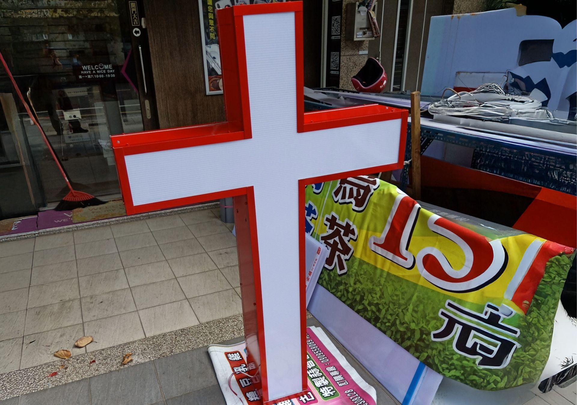 造型燈箱-十字