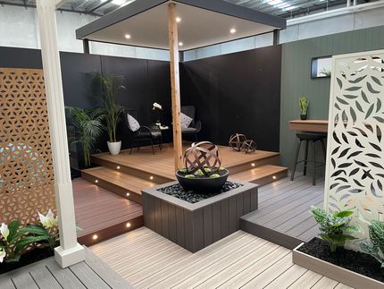 Decking with table