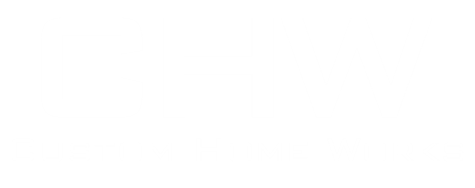 Custom Home Works Business Logo