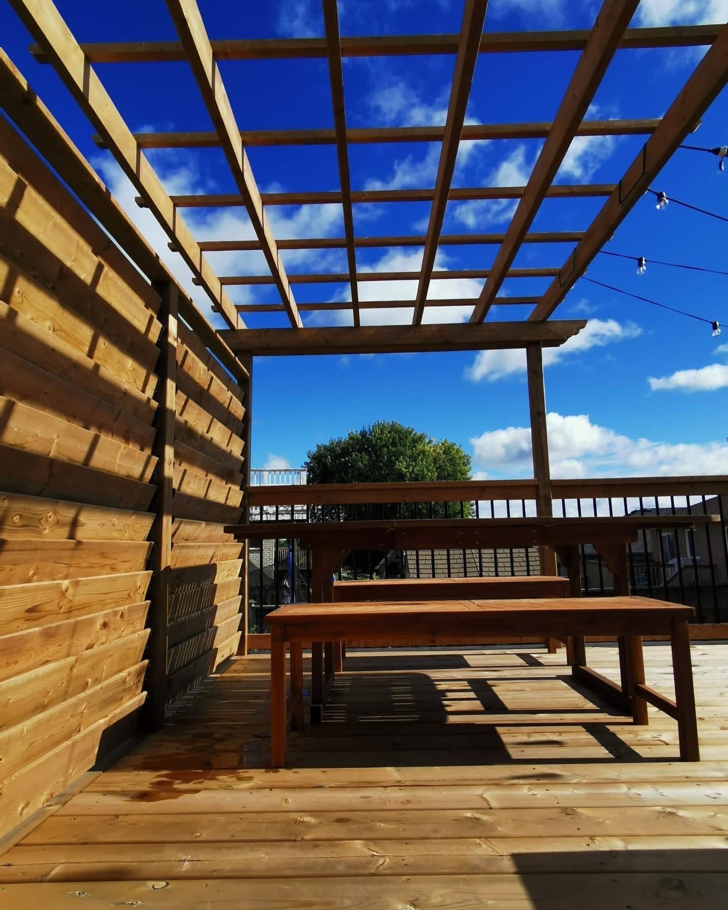 pergola and deck