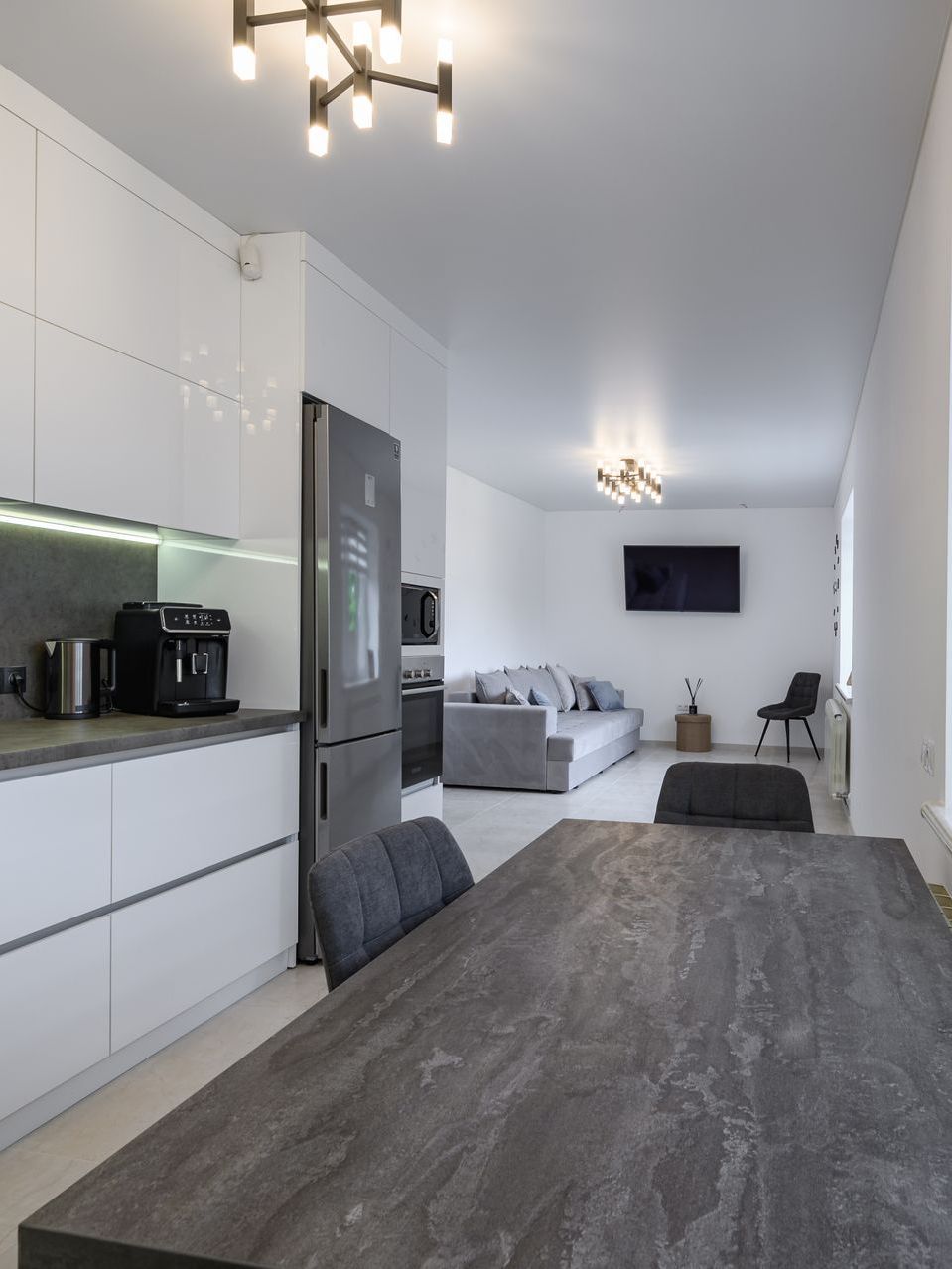 open concept living room