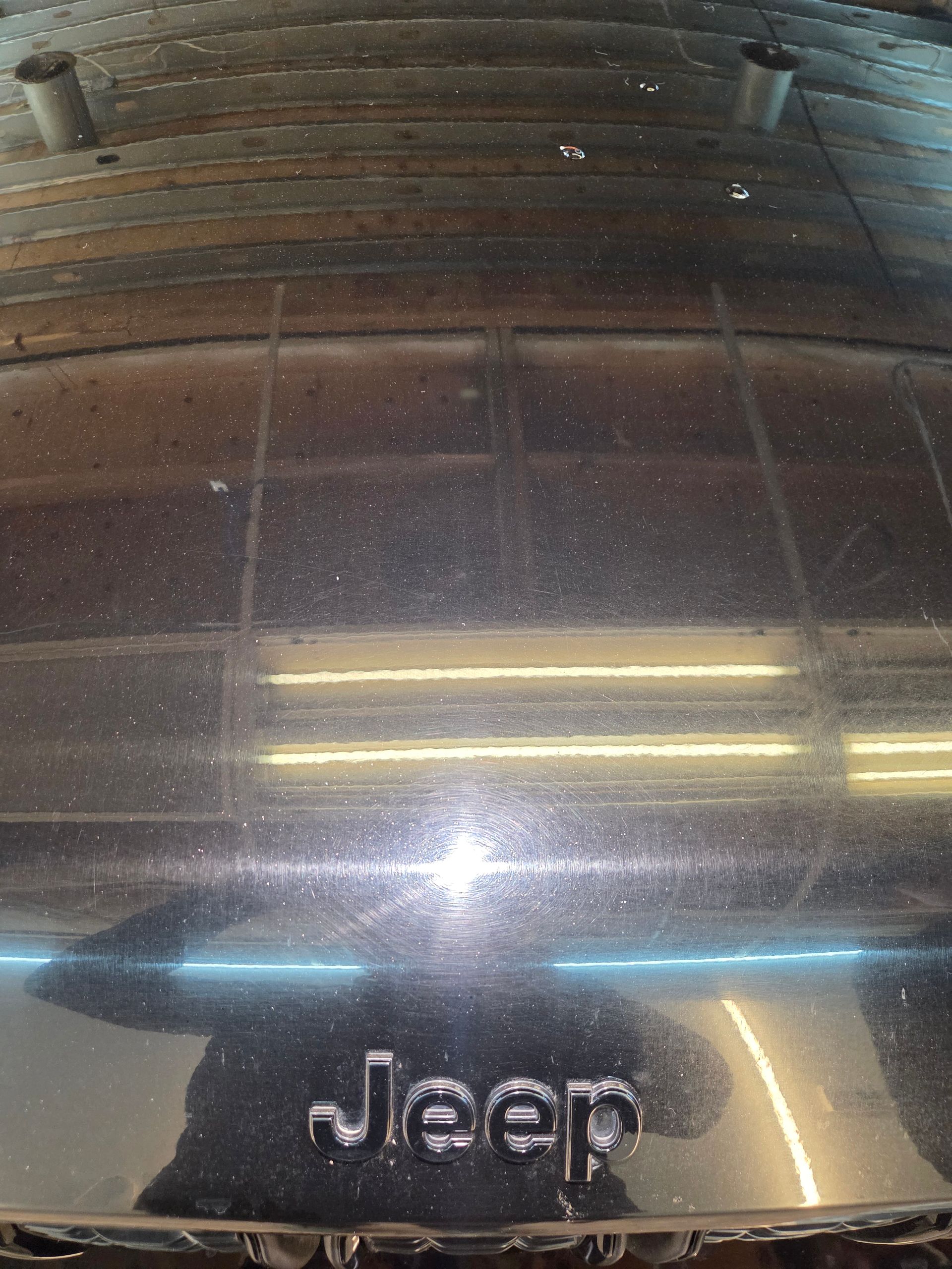 Black Jeep hood with 