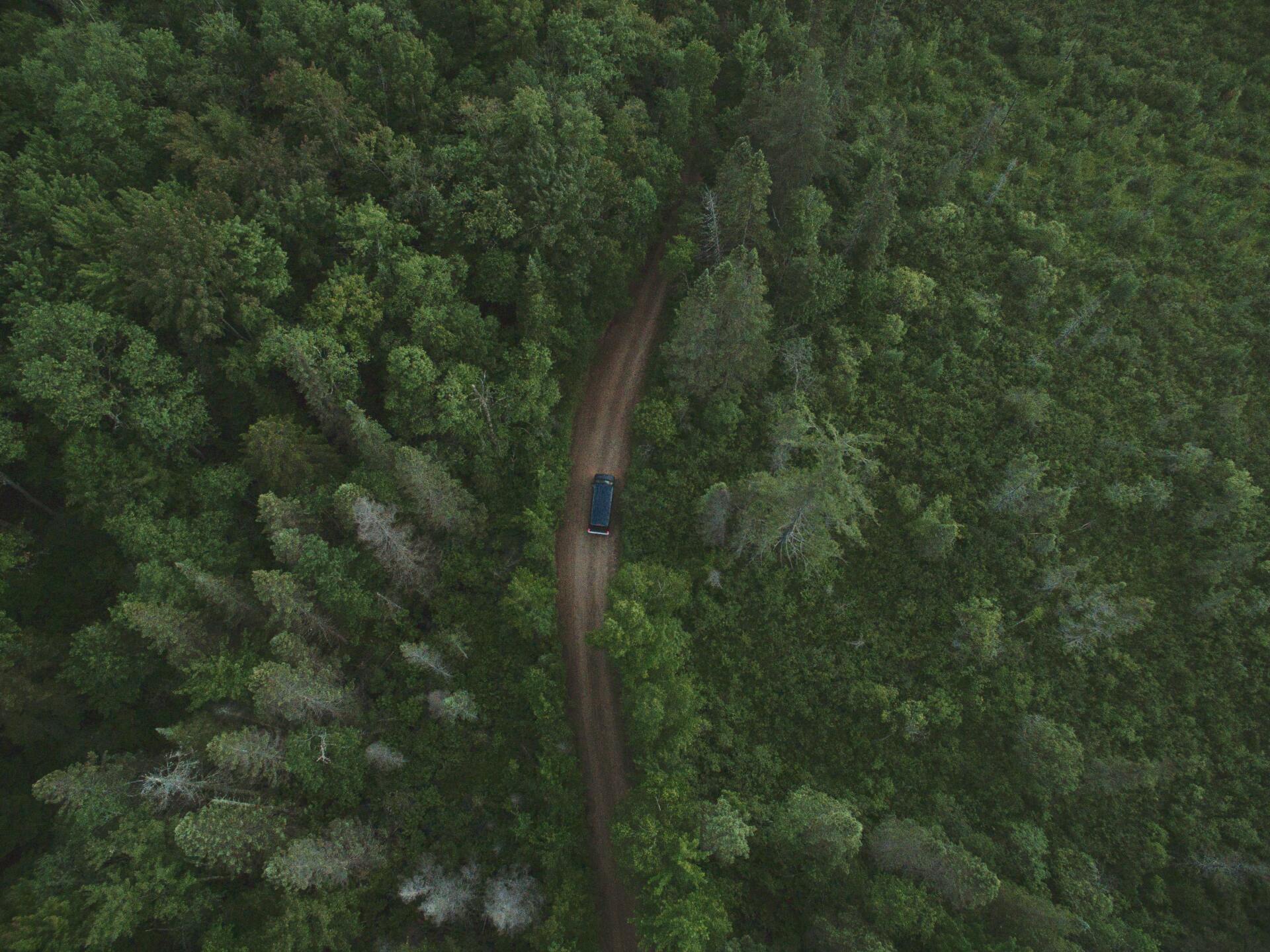aerial of Adirondack Park