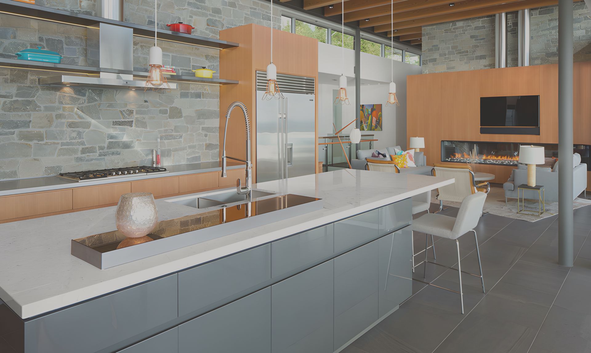 Feature Walls | Interior Stonework | Residential | Stillwater Stoneworks