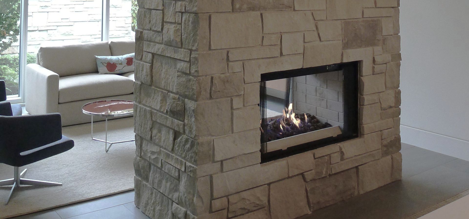Fireplace | Interior Stonework | Residential | Stillwater Stoneworks