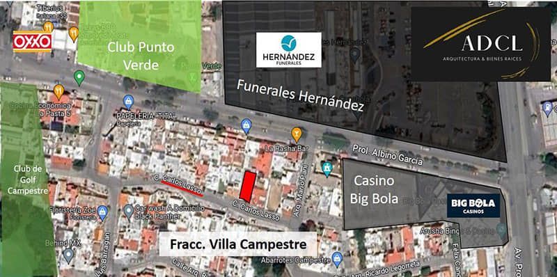 Terreno en Venta en Fracc. Villa Campestre, S.L.P.