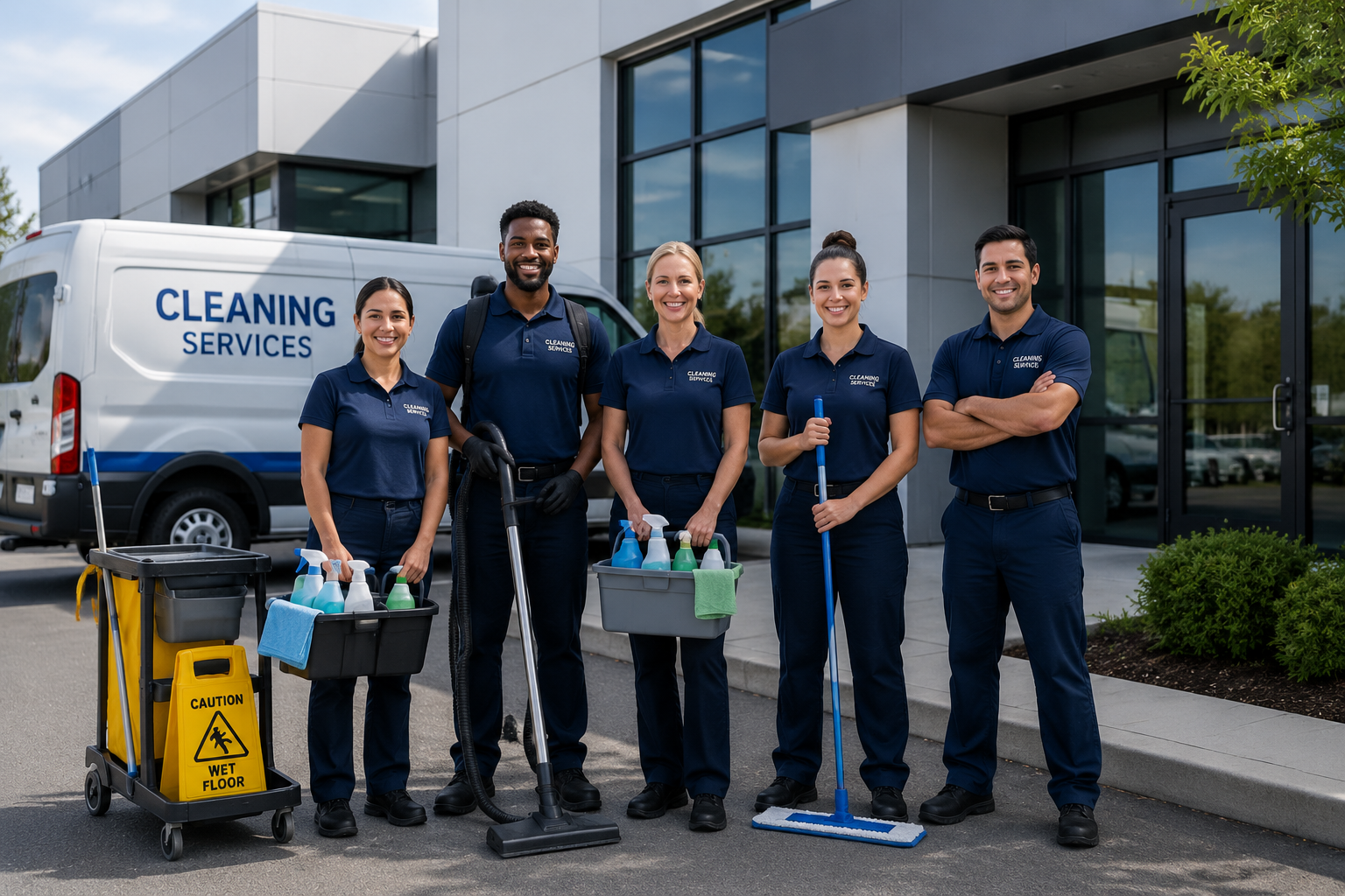 Zihm Cleaning commercial cleaning team Iowa City IA