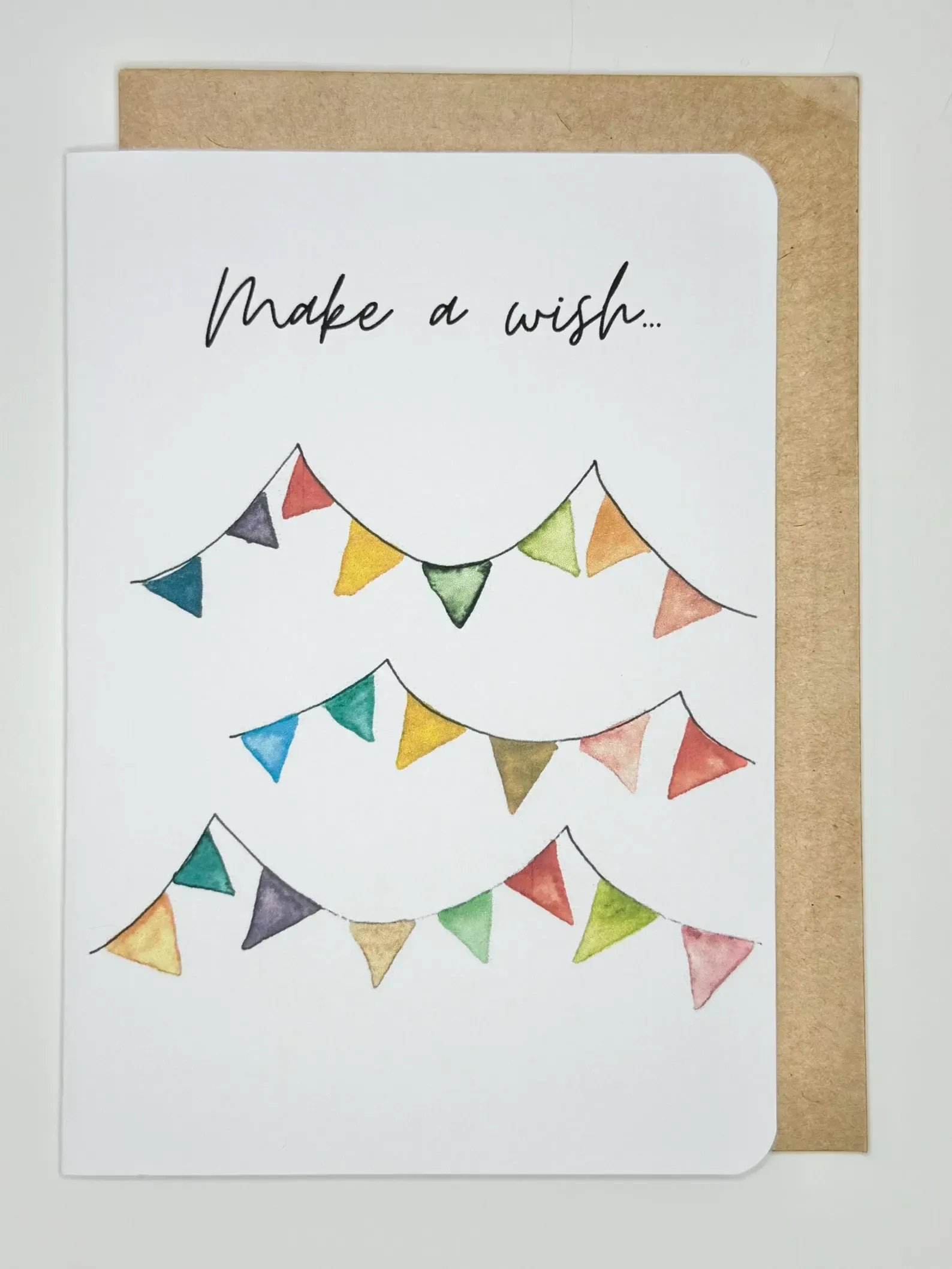 White card with 