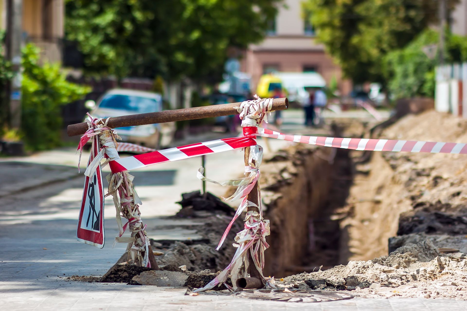 Commercial property manager reviewing sinkhole insurance policy documents in Marietta Georgia