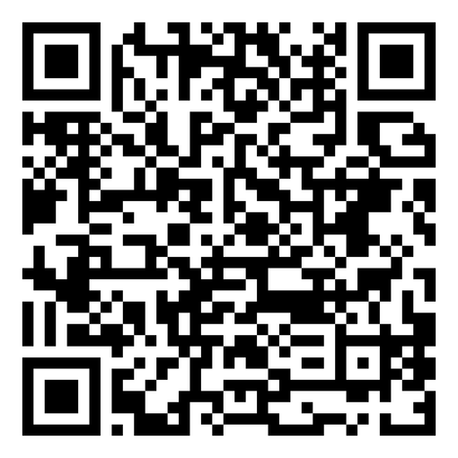 QR code with a pattern of black and white squares.