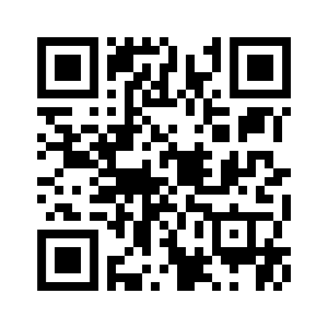 QR code, black and yellow, square with data encoded for scanning.