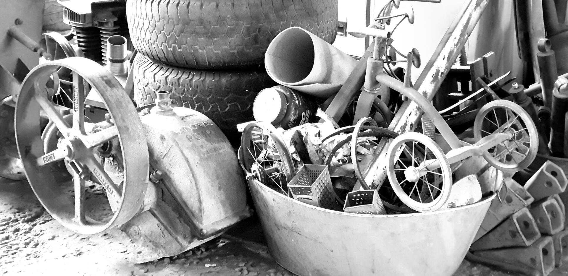 scrap metal junk