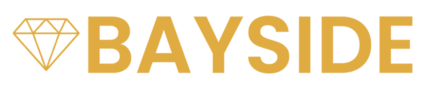 Gold diamond icon next to the word BAYSIDE in gold text.