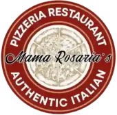 Circular logo for Mama Rosaria's Authentic Italian Pizzeria Restaurant