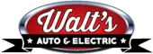 Logo for Demo Auto Repair: text with a gear icon, red and navy colors.