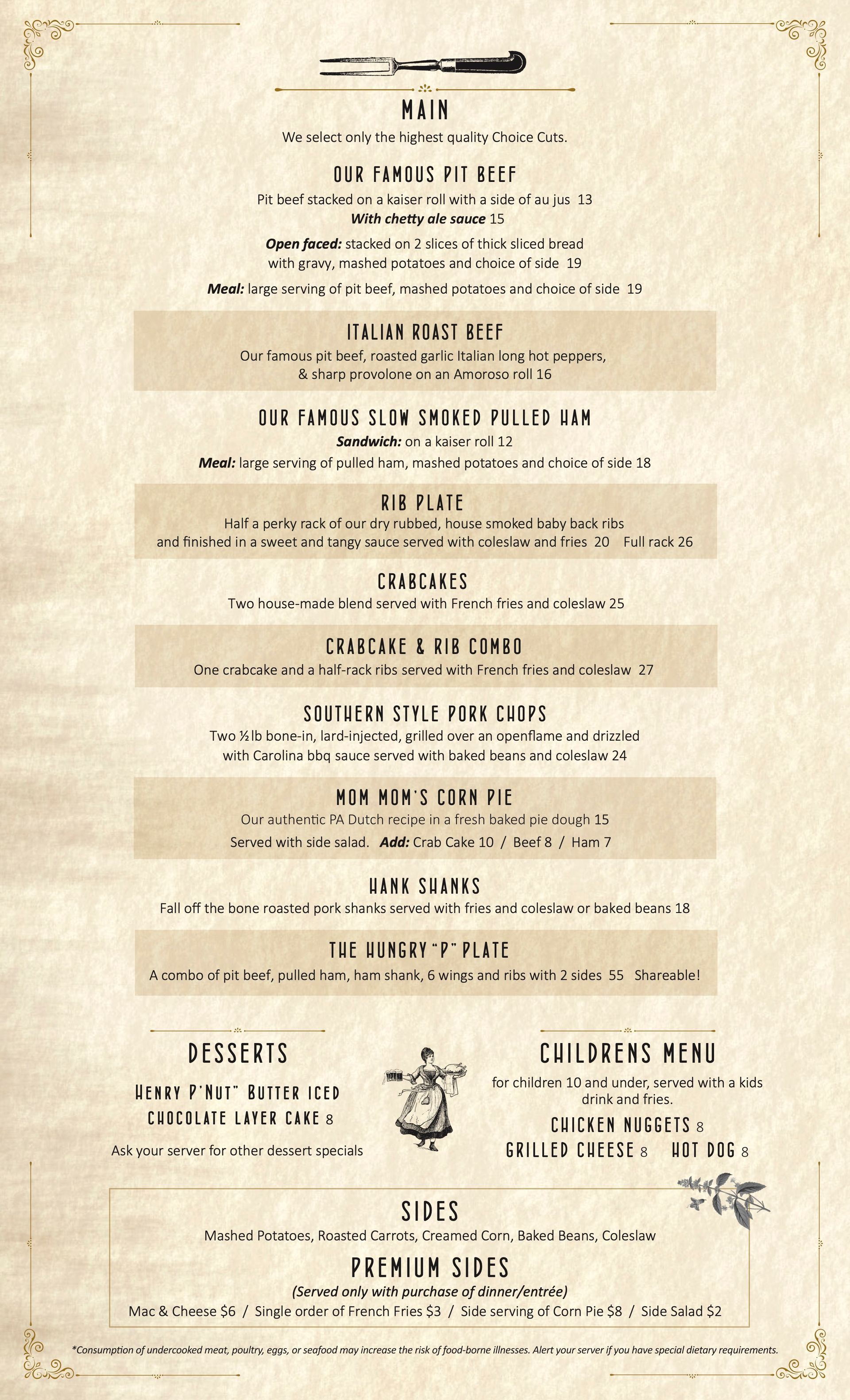 Vintage sepia-toned certificate or poster with centered text blocks and decorative border