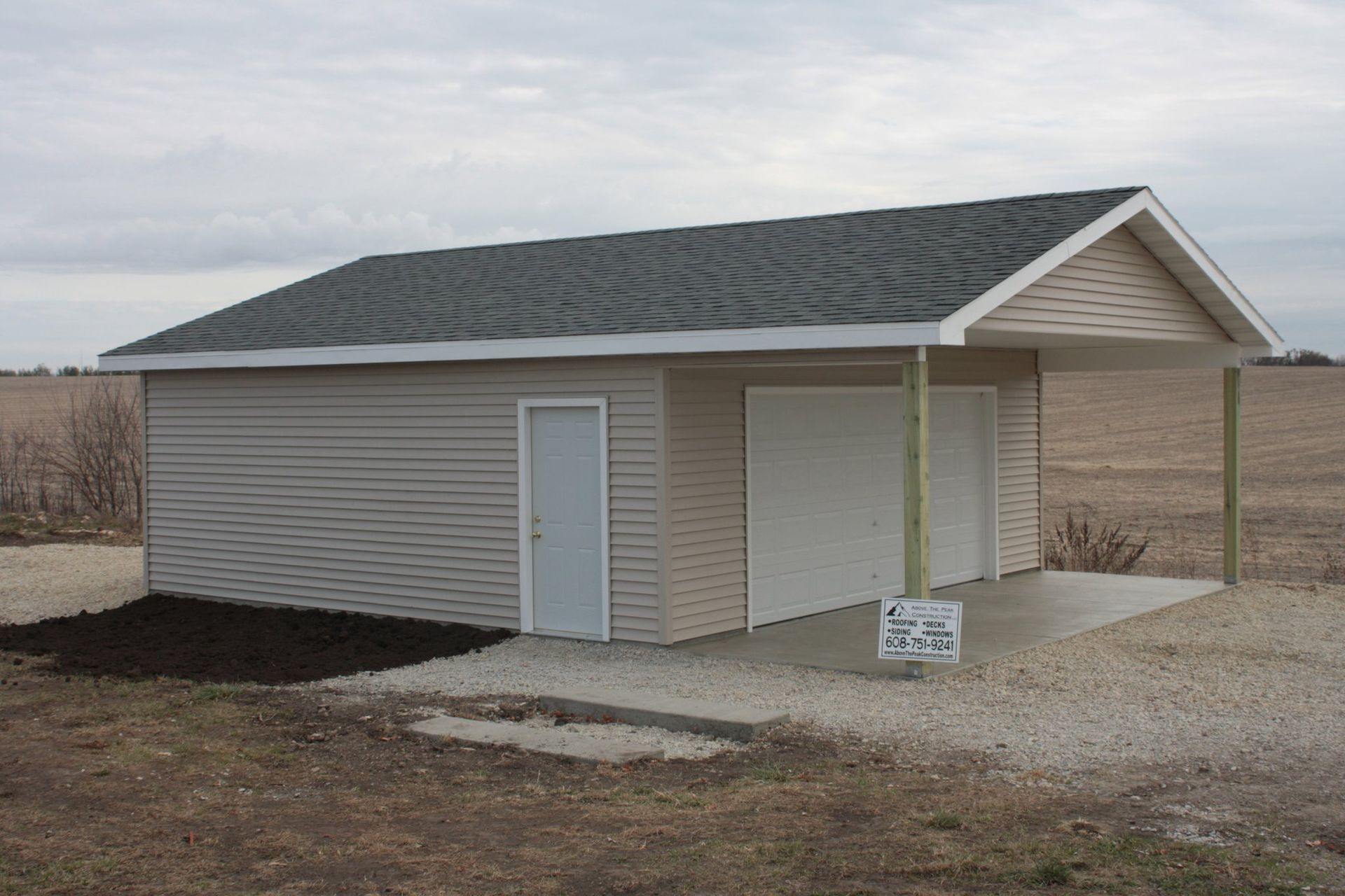 Custom built drive through garage in Beloit, WI
