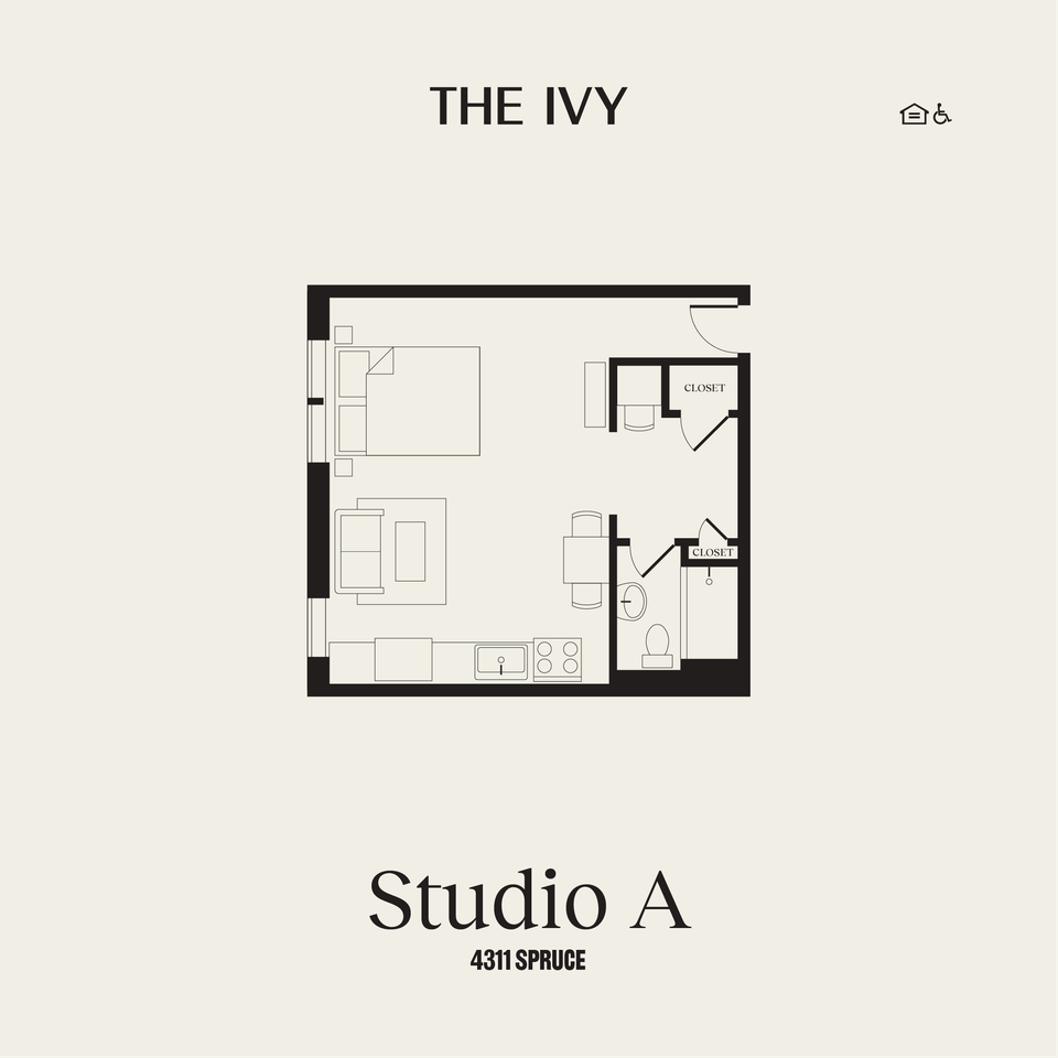 Studio floorplan