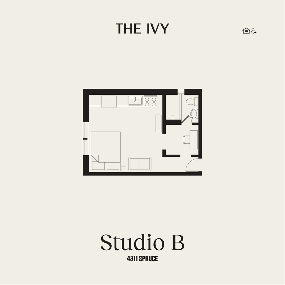 Studio floorplan