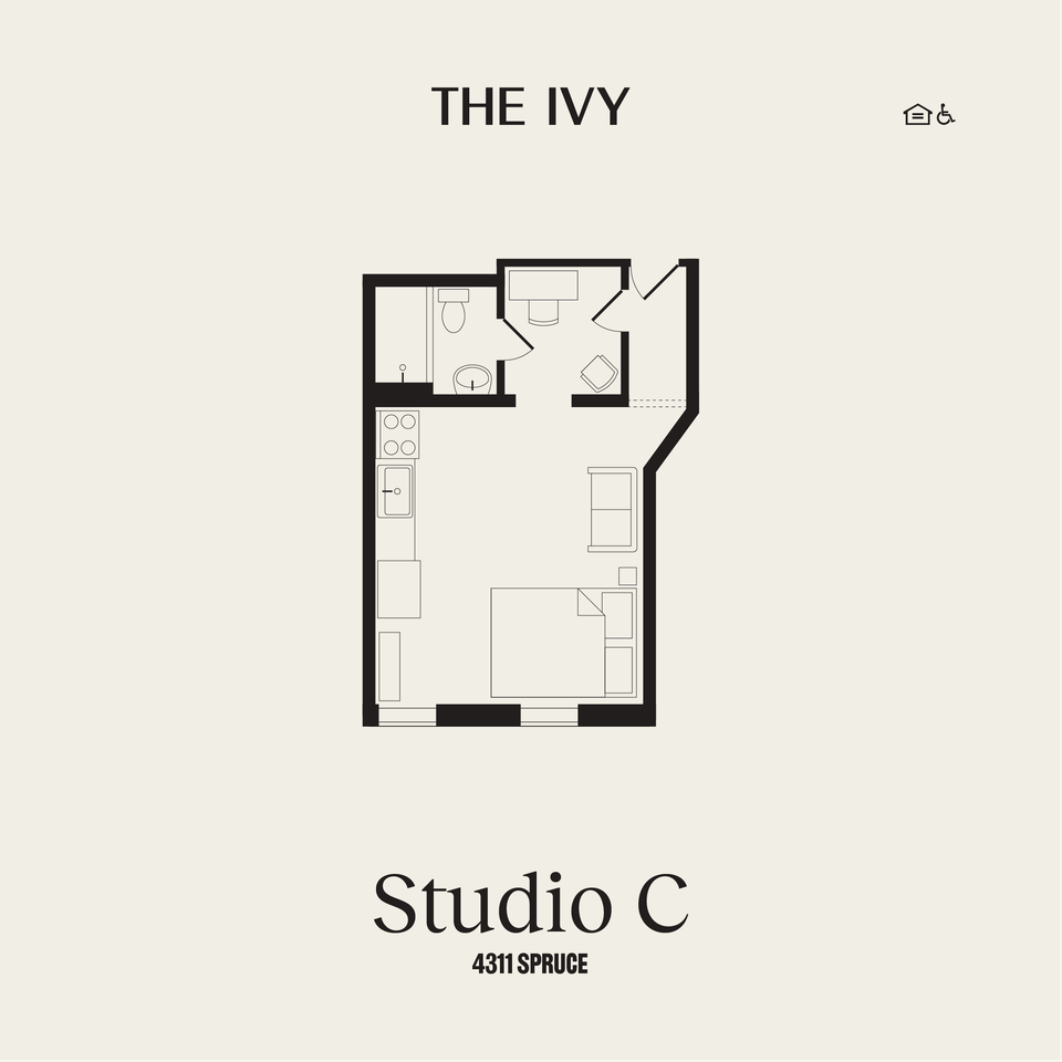 Studio floorplan