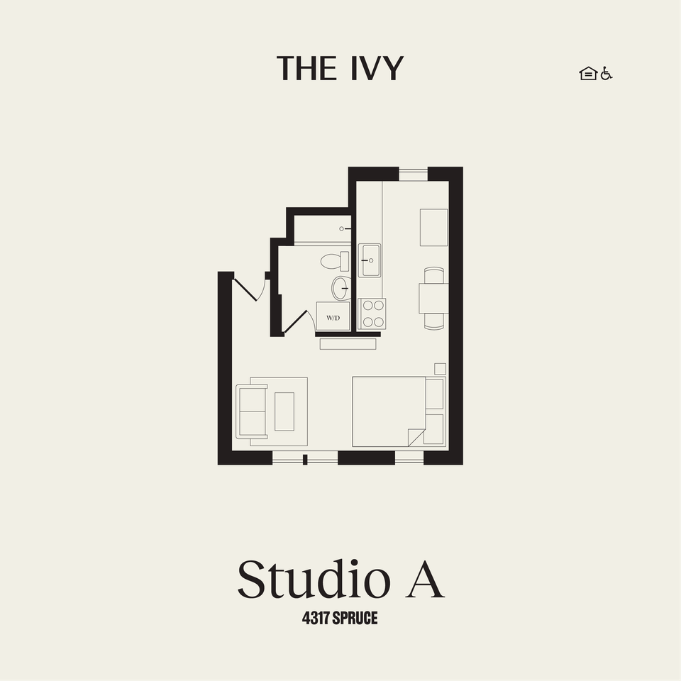Studio floorplan