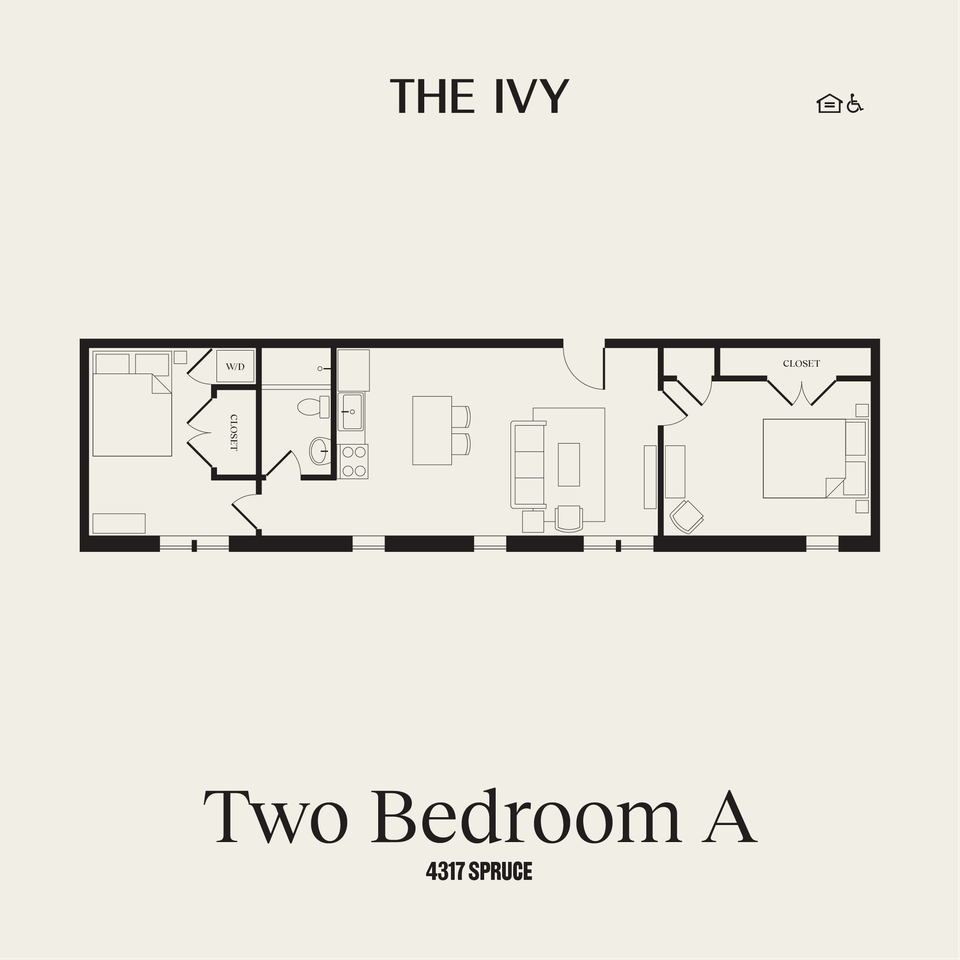 2-bed floorplan