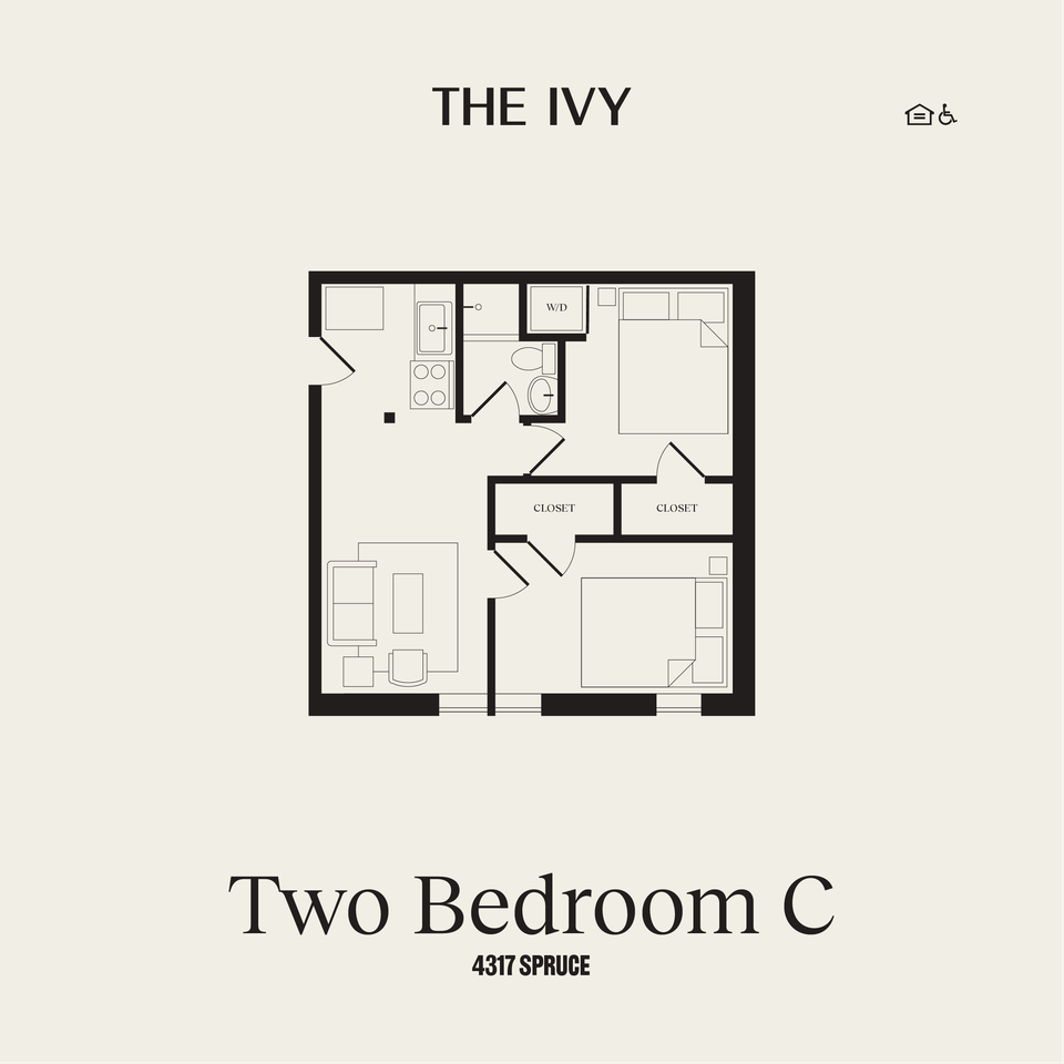 2-bed floorplan