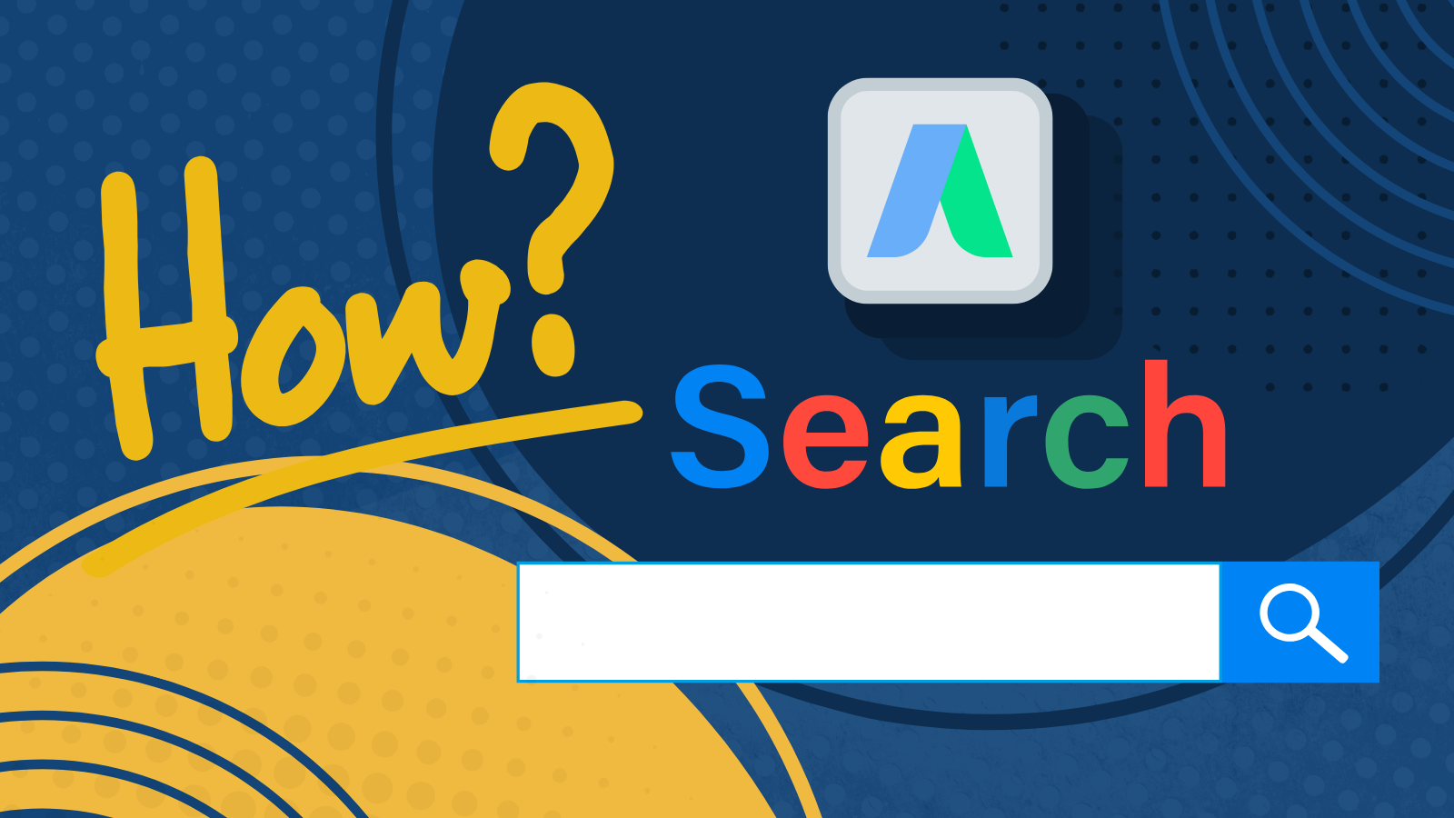 A poster that says how to search on it