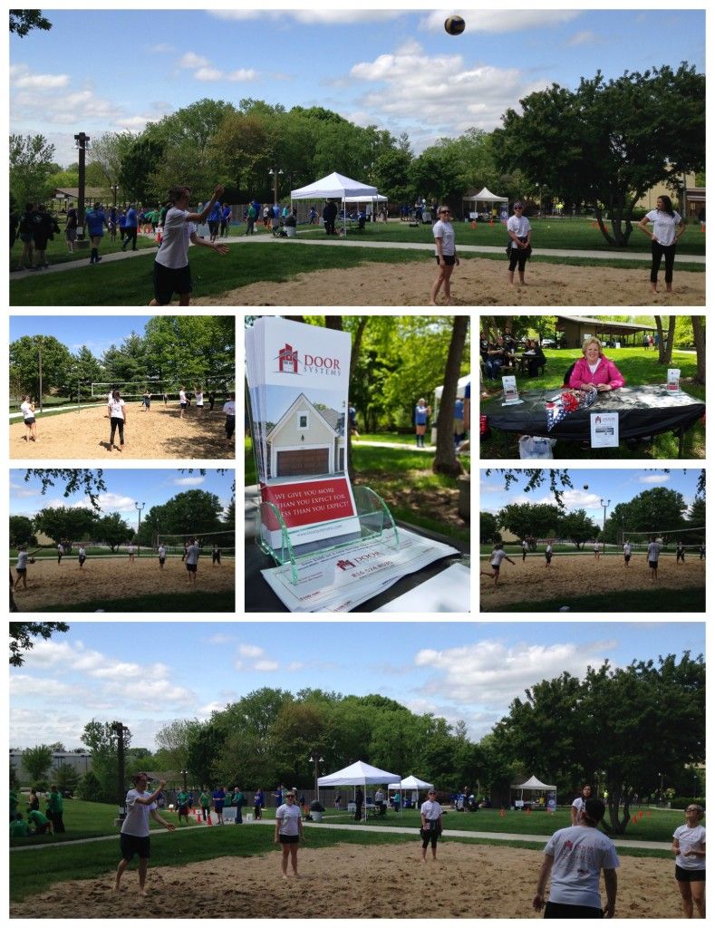 Lee's Summit Chamber A collage of photos of people playing volleyball in a park