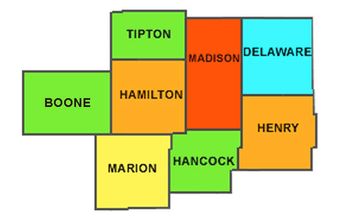 Indiana Counties Served — Perry Well Drilling in Anderson, IN