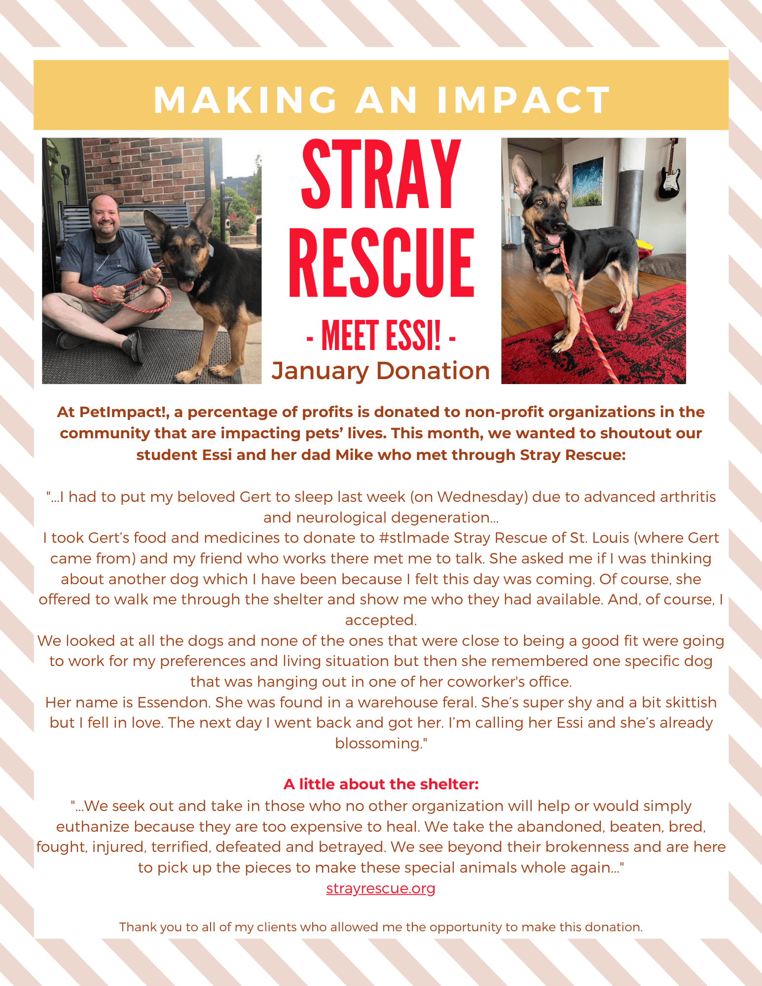 Flyer: Man with dog, 