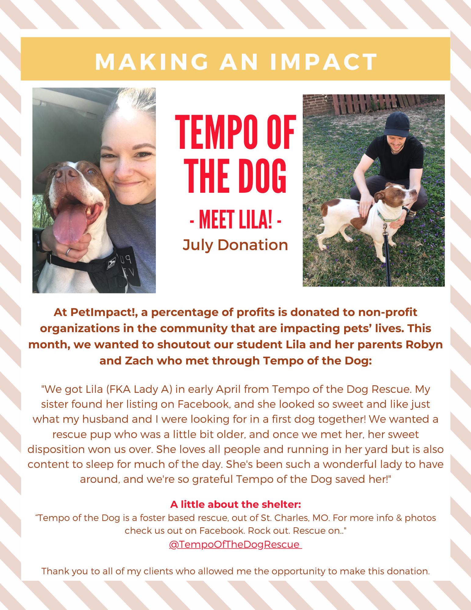 Flyer promoting 